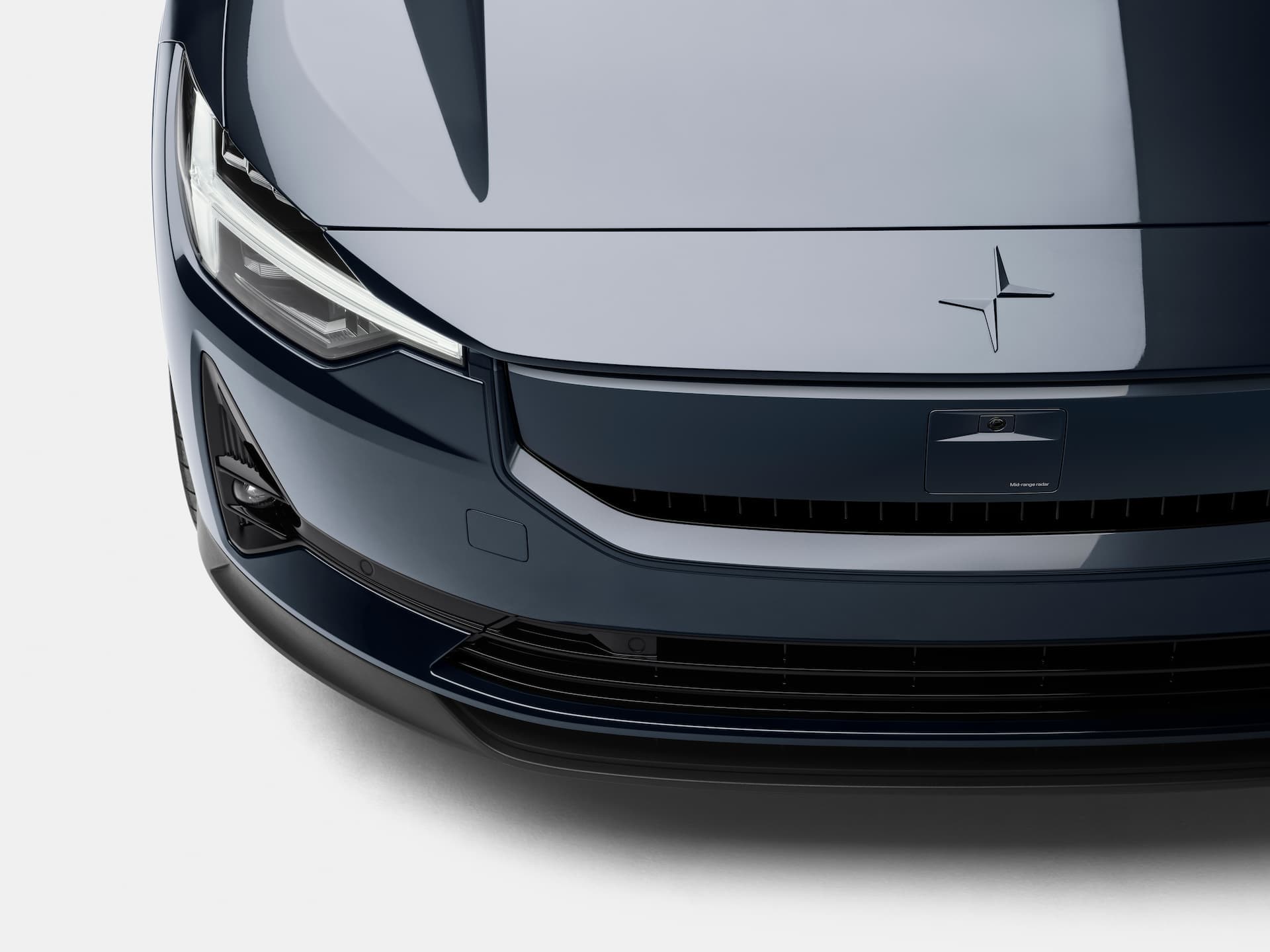 2024 Polestar 2 front grille and logo 2024 Polestar 2 front grille and logo