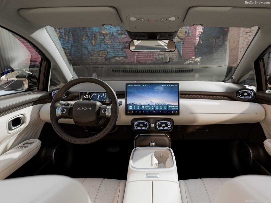 GAC AION UT interior dashboard and cabin space GAC AION UT interior dashboard and cabin space