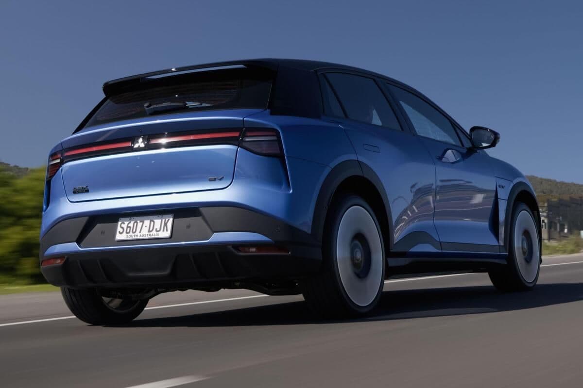 Mitsubishi ASX VR-e rear three-quarter view showing full-width tail light Mitsubishi ASX VR-e rear three-quarter view showing full-width tail light