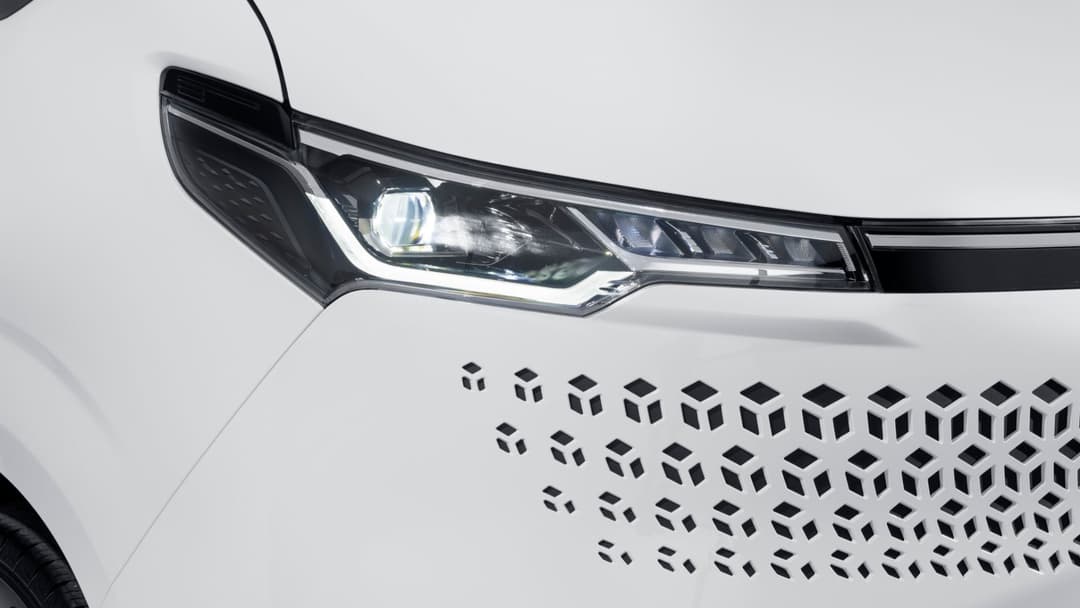 LDV eDeliver cargo area and front lights