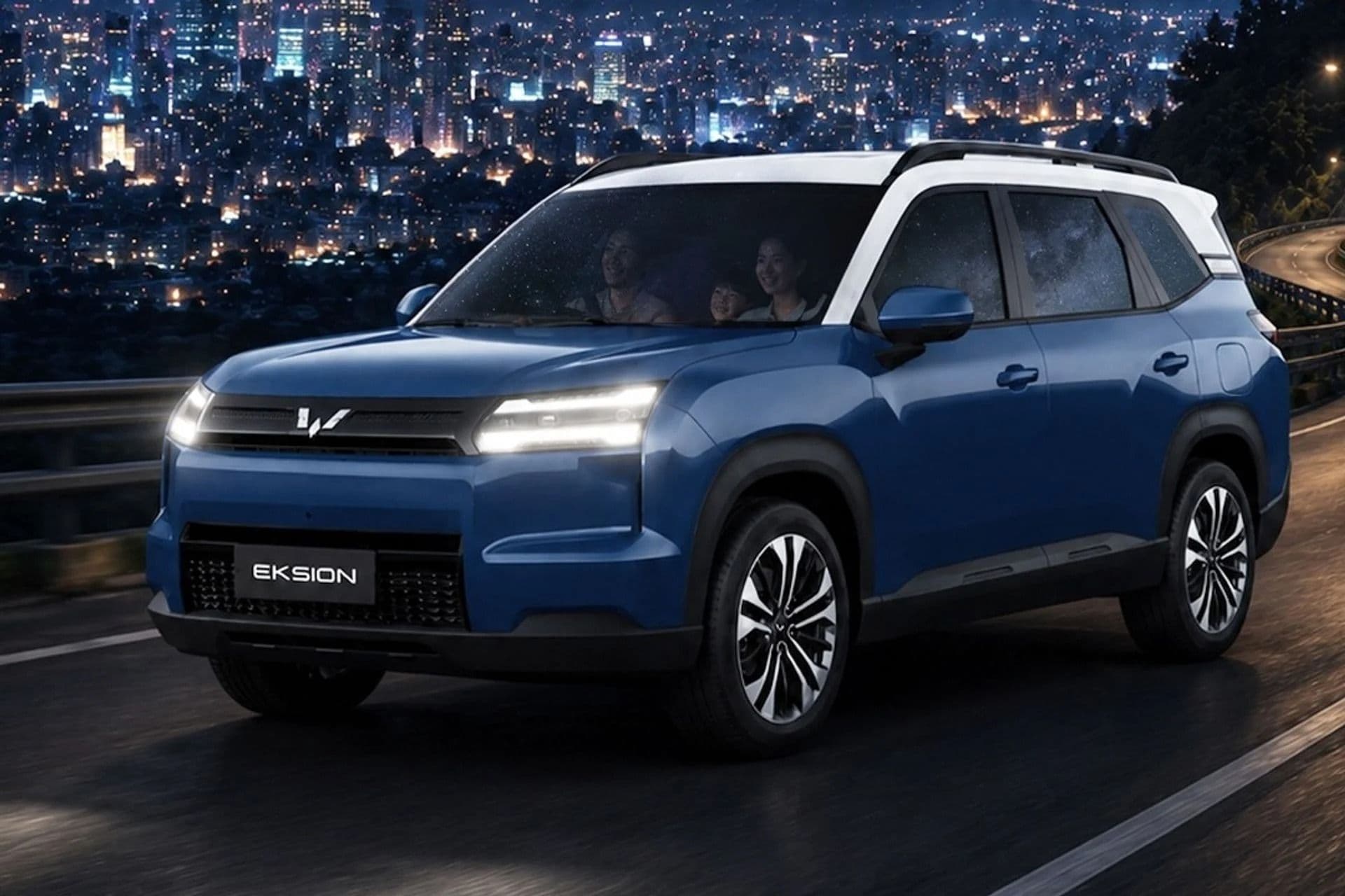 Wuling Eksion EV mid-size electric SUV, front three-quarter view Wuling Eksion EV mid-size electric SUV, front three-quarter view